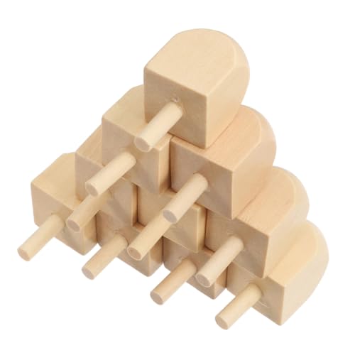 ibasenice 10 Stück hölzerner Kreisel Holz Dreidels Holzdreidel zum Bemalen große Dreidel für Chanukka Chanukka-Holzdreidel-Bastelset DIY leerer Dreidel Bulk-Dreidel Lotusbaum Beige ibasenice 10 Stück hölzerner Kreisel Holz Dreidels Holzdreidel zum Bemalen große Dreidel für Chanukka Chanukka-Holzdreidel-Bastelset DIY leerer Dreidel Bulk-Dreidel Lotusbaum Beige von ibasenice
