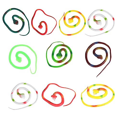 ibasenice 10 Stück künstliche Schlangenrequisiten gefälscht Hey klein Streich verdrehen Trick knifflige Schlangenrequisiten Simulationsschlange Gummi ibasenice 10 Stück künstliche Schlangenrequisiten gefälscht Hey klein Streich verdrehen Trick knifflige Schlangenrequisiten Simulationsschlange Gummi von ibasenice