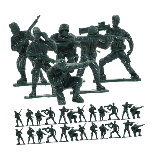 ibasenice 100 Stück -Actionfiguren- Zahlen Soldatenfigur für kinderspielzeug stylingbã¼rsten realistische Menschenfigur Sandtisch Menschen Figur Abs Green von ibasenice