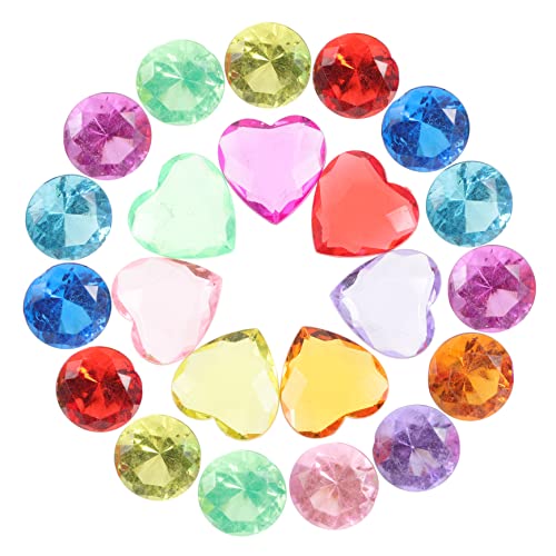 ibasenice 100 Stück Diamantornamente Charme Diamanten zur Dekoration Edelsteine für playmobile prinzessinschloss bastelsets für schmuck Strassdekor Diamant Edelsteine Acryl von ibasenice