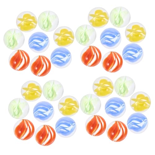 ibasenice 100 Stück Glas Marmorspielzeug Murmelspiel Besonderheit Dekorative Kugeln Für Schalen Bulk Murmeln Sortiert Blau Runden Kind Poliert Murmeln Masse Bausatz Farbe Gewöhnliches Glas von ibasenice