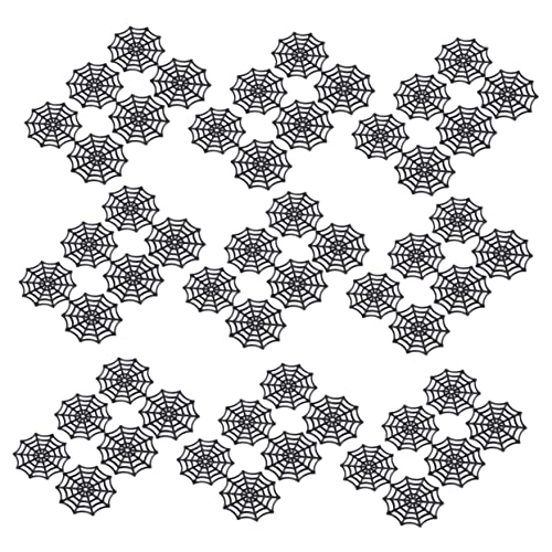 ibasenice 100 Stück Teiliges Halloween Spinnennetz aus Schwarzem Kunststoff Realistische Spinnennetz Dekoration Dehnbares Cobweb Ornament für Gruselige Party und Innen Außendekoration von ibasenice