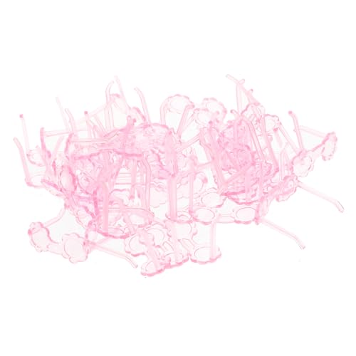 ibasenice 100 Stück Teiliges Puppenbrillen aus Robustem Kunststoff Transparente Miniatur Accessoires für Puppen Dekoration Leicht und Langlebig für Puppenhaus und Bastelprojekte von ibasenice