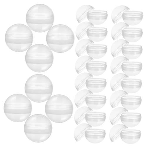 ibasenice 100 Stück Transparente Runde Kapseln Befüllbare Candy Container für Automaten für Partys und Kreative Bastelprojekte Stabil und Langlebig von ibasenice