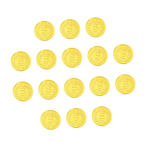 ibasenice 100 Stück mit Goldmünzen Toys spielsachen laufstall spielwaren draußen Geldspielzeug spielzeuge Spielgeld Piraten-Goldmünzen- Golden von ibasenice
