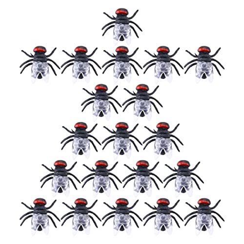 ibasenice Halloween Kostüme Requisiten 100 Pack Realistische Fliegen Spielzeug Simulation Witz von ibasenice