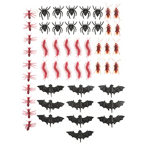 ibasenice 100 Stücke Halloween Spinne Bat Ameise Spielthings Dekorative Verzierungen (gemischter Stil) von ibasenice