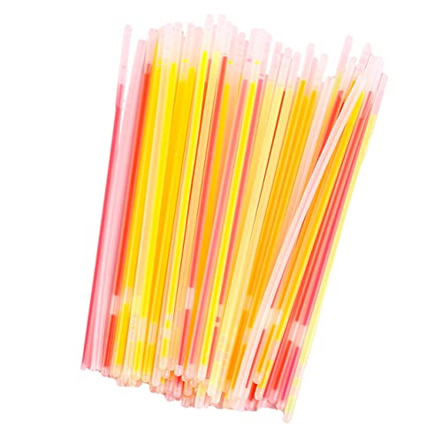 ibasenice 100 Teiliges Knicklicht Set Leuchtende Armbänder Knicklichter Armbänder Partyspielzeug Party Knicklichter Fluoreszierendes Leuchtendes Leuchtende Requisite von ibasenice