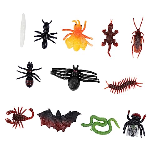 ibasenice 100-Teiliges Set simuliertes Insektenspielzeug Halloween-Streichspielzeug Halloween-Streich-Requisite Streichprop Halloween-Simulation PVC von ibasenice