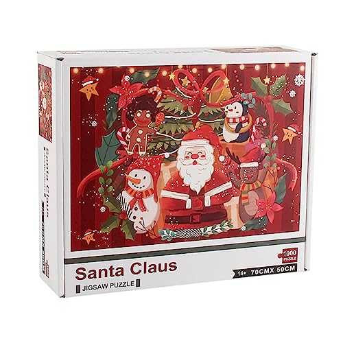 ibasenice Weihnachtsmann-Puzzle 1000 Teile Kawaii-Spielzeug Jungen Und Mädchen von ibasenice