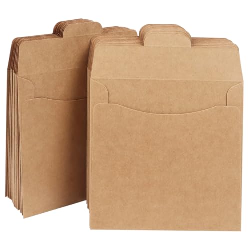 ibasenice -Aufbewahrungstasche Im Retro-Stil 100 Stück Braune -hüllen Aus Kraftpapier Urlaubsumschläge Papieraufbewahrungsumschlag ibasenice -Aufbewahrungstasche Im Retro-Stil 100 Stück Braune -hüllen Aus Kraftpapier Urlaubsumschläge Papieraufbewahrungsumschlag von ibasenice