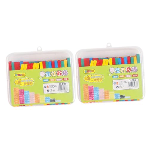 ibasenice 100St Farbzählstab Spiele zappelt zappeln Zahlen Planke aufklärung holzspielsachen Educational Toys Lernspielzeug Farbige Zählstäbe Stöcke zählen Bildung von ibasenice