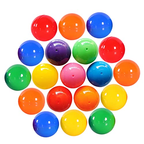 ibasenice 100St Lotterie-Kickball Nahtlose Plastikbälle Farbige Lotteriekugeln tischtennisplatten Tischtennis bälle Spielzeug Nahtlose Bälle Ball für die Lotterie hohl offene Kugel Spielball von ibasenice