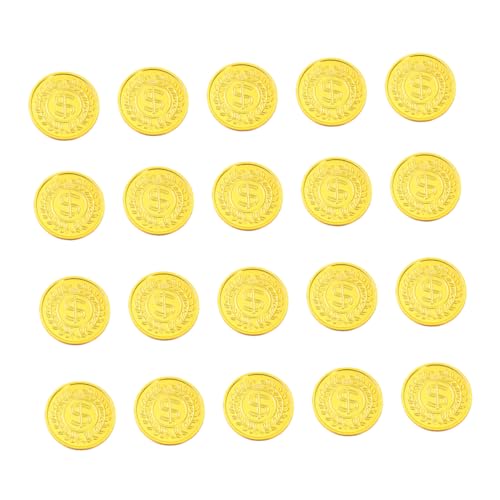 ibasenice 100St Piraten-Goldmünzen Toys spielsachen spielwaren draußen Spielgeld Golden von ibasenice