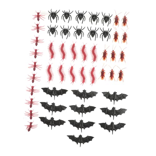 ibasenice 100St Spinnenfledermaus Ameise Halloween Halloween Toys Halloween Decor streudekor Halloween Fledermäuse Halloween Schläger Ameise Halloween -Requisite Plastik von ibasenice