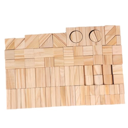 ibasenice 100Stücke Teiliges Holzbausteine Set Für Naturholz Stapelwürfel Pädagogisches Kreativität Und Feinmotorik Für Jungen ibasenice 100Stücke Teiliges Holzbausteine Set Für Naturholz Stapelwürfel Pädagogisches Kreativität Und Feinmotorik Für Jungen von ibasenice