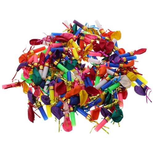 ibasenice 100st Pfeifenspielzeug Für Kinderparty-gebläse Musikspielzeug Für Lange Ballonpumpe Steinschleuder Für Ab 4 Jahren Lange Ballons Mit Pumpe Ballonwerfer Plastik von ibasenice