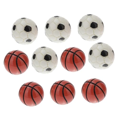 ibasenice Harz 10 Stücke Mini Fußbälle Basketbälle Basketball Set Für Jungen Und Mädchen von ibasenice