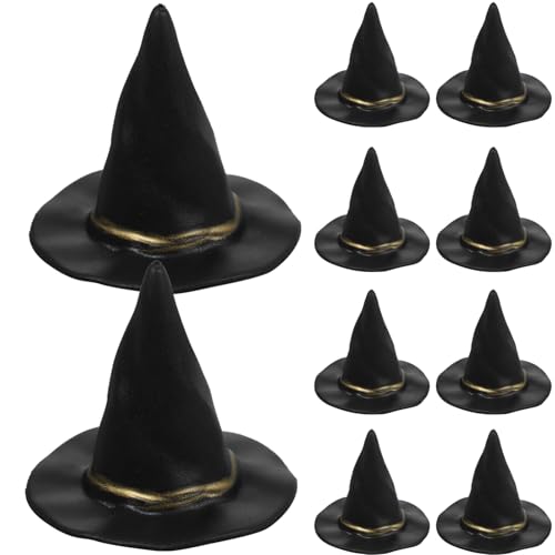 ibasenice Miniatur Hüte 10 Pack Halloween Handwerk Liefert Kunststoff Puppe Kappen Dekorative Requisiten Für von ibasenice
