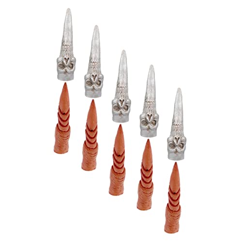 ibasenice 10St Hexennagel-Set Halloween Fingernägel Clown Halloween-Streichspielzeug Bausatz Halloween Kosmetik Halloween Horror deko Halloween-Fingerdekore Halloween-Nagelstütze Emulsion von ibasenice