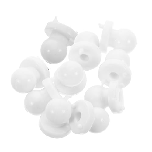 ibasenice 10St Innenkern der Puppenblase Zubehör DIY Blasenspielzeug für Partys Mini-Locher Locher einzeln Ball Spielzeugteile zusammendrücken häkeln Weiß von ibasenice