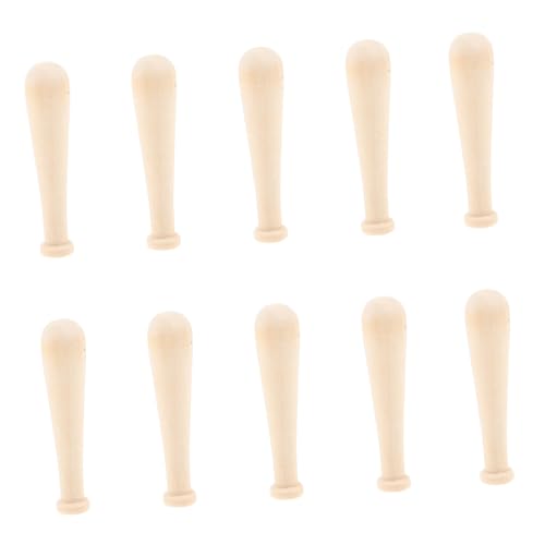 ibasenice Unbemalte Mini-baseballschläger Aus Holz Baseballschläger-malset Bastelset Baseballschläger-Set 10-teilig ibasenice Unbemalte Mini-baseballschläger Aus Holz Baseballschläger-malset Bastelset Baseballschläger-Set 10-teilig von ibasenice