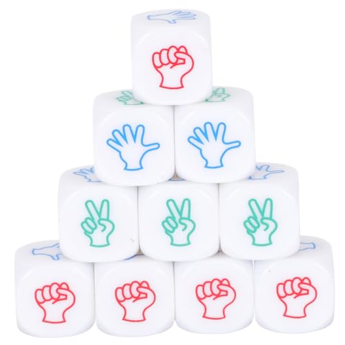 ibasenice 10St Retro-Würfel interaktives schulzeug brettspielr Tragbares настольная игра Sequenz Brettspiel Spiele Leere Würfel Kunstwürfel Spiel Würfel Würfelspiel Acryl von ibasenice