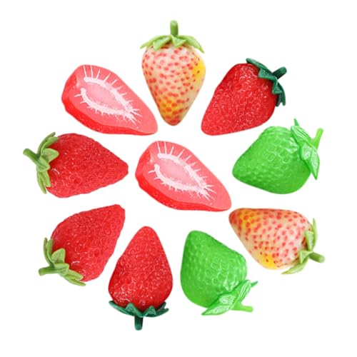 ibasenice 10er-Pack Künstliche Erdbeeren – Lebensechte PVC-Dekorationen Lernspielzeug Erdbeeren Für Zuhause Und Kindergärten ibasenice 10er-Pack Künstliche Erdbeeren – Lebensechte PVC-Dekorationen Lernspielzeug Erdbeeren Für Zuhause Und Kindergärten von ibasenice