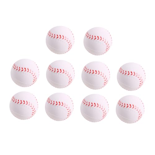 ibasenice 10Stück PU Ball Für Großer Baseball Zur Stressbewältigung Für Drinnen Und Draußen Fördert Und Muskelrelaxation von ibasenice