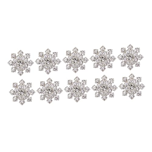 ibasenice 10Stücke Teiliges Schmuckzubehör mit Strass Blumenornamenten aus Legierung DIY Dekoration für Ohrringe Broschen Halsketten Silber für Hochzeiten und Partys ibasenice 10Stücke Teiliges Schmuckzubehör mit Strass Blumenornamenten aus Legierung DIY Dekoration für Ohrringe Broschen Halsketten Silber für Hochzeiten und Partys von ibasenice
