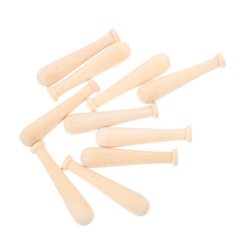 ibasenice 10 Stück Unbemalte Mini-baseballschläger Aus Holz – Bastelset Zum Ausmalen Für Kinder Perfekt Für Partys Und Dekoration von ibasenice