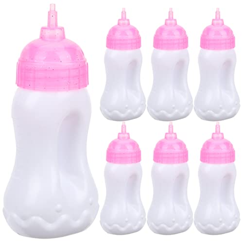 ibasenice 10st Nuckelflasche Babypuppenflaschen Für Saftflaschen Für Babypuppen Miniatur-puppenflaschen Miniaturflaschen Neugeborene Flaschen Puppenmilchflaschen Babyflasche Sport von ibasenice