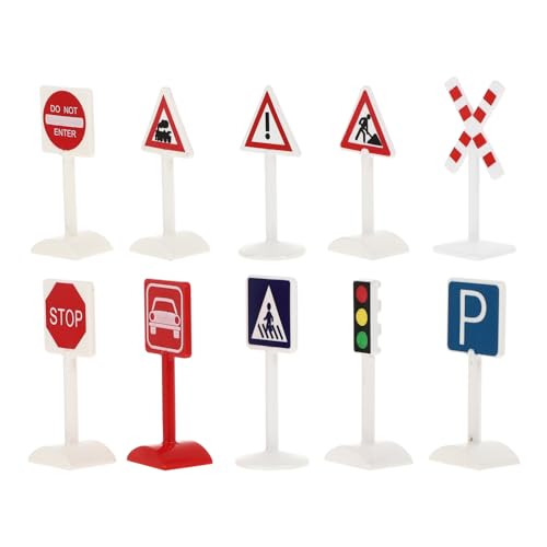 ibasenice 10 Stücke Jungen Und Mädchen Sand Tisch Miniatur Verkehrs Zeichen Straße Spielzeug Für Pädagogisches Und Interaktive ibasenice 10 Stücke Jungen Und Mädchen Sand Tisch Miniatur Verkehrs Zeichen Straße Spielzeug Für Pädagogisches Und Interaktive von ibasenice