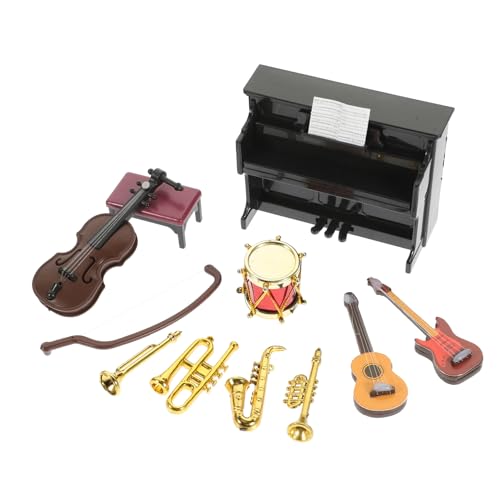 ibasenice 11 Teiliges Puppenhaus Miniatur Musikinstrumente Set Klavier Gitarre Trompete Violine Schlagzeug Und Mehr Ideal Für Und Als Puppenhaus Dekoration Dollhouse Miniatures ibasenice 11 Teiliges Puppenhaus Miniatur Musikinstrumente Set Klavier Gitarre Trompete Violine Schlagzeug Und Mehr Ideal Für Und Als Puppenhaus Dekoration Dollhouse Miniatures von ibasenice