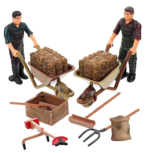 ibasenice 12 Teiliges Miniatur Bauernhof Set Mit Bauernfiguren Miniature Werkzeuge Und Zubehör Für Spielszene Farm Deko Pädagogisches Für ibasenice 12 Teiliges Miniatur Bauernhof Set Mit Bauernfiguren Miniature Werkzeuge Und Zubehör Für Spielszene Farm Deko Pädagogisches Für von ibasenice