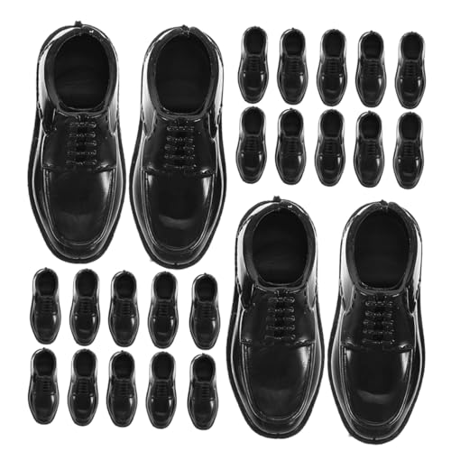 ibasenice 12 Paar Puppenschuhe Aus Kunststoff, 27,9 cm, Miniaturschuhe, Puppenzubehör Für Kinder, DIY-bastelarbeiten, Puppenhaus, Feengarten, Mikro-landschaftsdekoration, Schwarz ibasenice 12 Paar Puppenschuhe Aus Kunststoff, 27,9 cm, Miniaturschuhe, Puppenzubehör Für Kinder, DIY-bastelarbeiten, Puppenhaus, Feengarten, Mikro-landschaftsdekoration, Schwarz von ibasenice