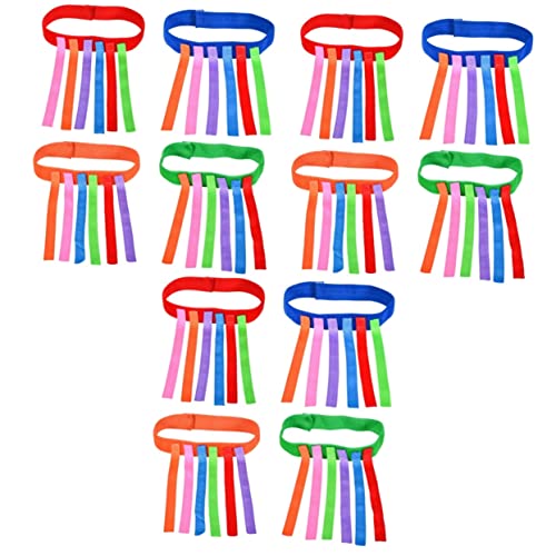 ibasenice 12 STK Spielgürtel für Kinder Gürtelrock mit Tanzband Außenlaufspiel Drachen für Erwachsene Gürtel Spiele Spielzeug-Schwanzfang Junge Schleife Kurs Weste von ibasenice