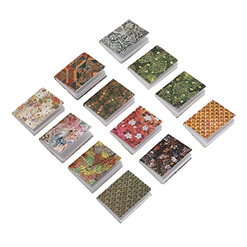 ibasenice 12 STK klassisches notizbuch puppenhauszubehör Lernspielzeug Puppenhausbuch für Puppenhaus-Miniaturen Miniaturbücher Puppenhaus für Papier von ibasenice