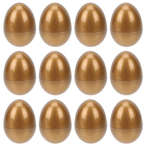 ibasenice 12 Stk Ostereier Osterei- Eierkartons Metallische leere Eier Osterspielzeug easter egg set easter egg decoration ostern leere eier Osterdekorationen Plastik Golden ibasenice 12 Stk Ostereier Osterei- Eierkartons Metallische leere Eier Osterspielzeug easter egg set easter egg decoration ostern leere eier Osterdekorationen Plastik Golden von ibasenice