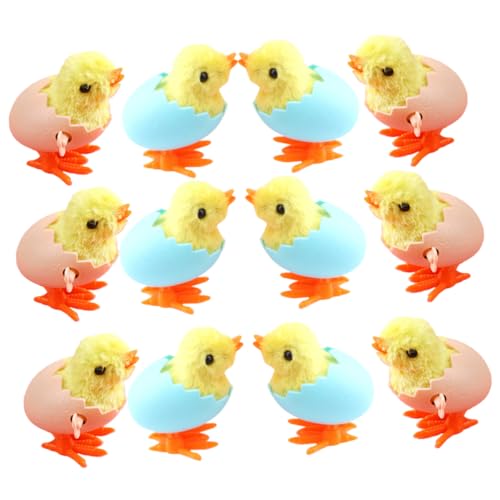 ibasenice 12 Stücke Plüsch Aufzieh Küken Spielzeug Vogel Spielzeug Für Jungen Und Mädchen Aufzieh Hühner Ostern Korb Füller Ostern Körbe Für Jungen Und Mädchen Für Und von ibasenice