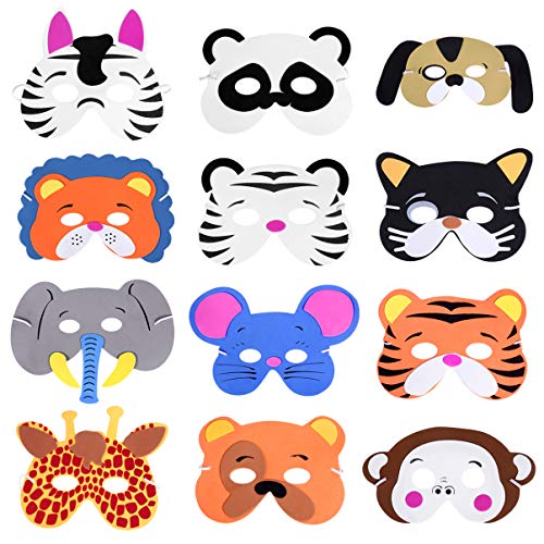 ibasenice 12 Stück Dschungelzoo-Tiermasken Tiergesichtsmaske Für Kindergeburtstagsparty-Kostüm ibasenice 12 Stück Dschungelzoo-Tiermasken Tiergesichtsmaske Für Kindergeburtstagsparty-Kostüm von ibasenice