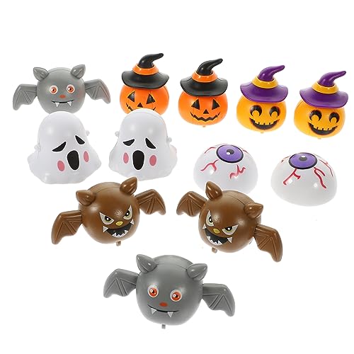 ibasenice 12 Stück Halloween Toy Car Halloween Halloween Toys Halloween Rennspielzeug puppenwagen Auto zum Zurückziehen im Freien kompaktes Kinderspielzeug Plastik von ibasenice
