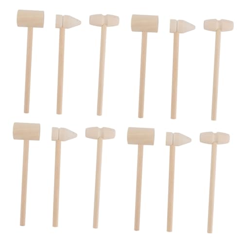 ibasenice 12stücke Teiliges Mini Holzhammer Für Junge Mädchen Kreatives Spielzeug Motorik Für Interaktive Eltern-Junge Mädchen-aktivitäten Sicher Und Langlebig von ibasenice