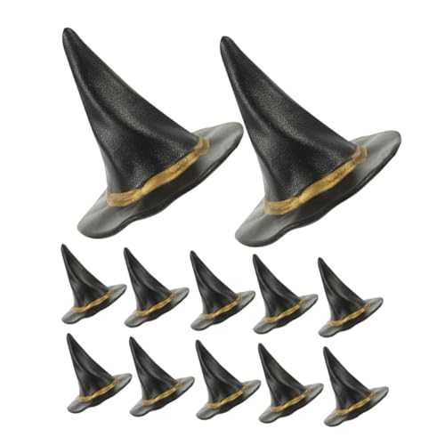 ibasenice 12 Stück Mini Hexenhüte für Halloween Dekoration Schwarze Miniaturhüte für Puppen Zubehör für Bastelprojekte und Partys Perfektes ibasenice 12 Stück Mini Hexenhüte für Halloween Dekoration Schwarze Miniaturhüte für Puppen Zubehör für Bastelprojekte und Partys Perfektes von ibasenice