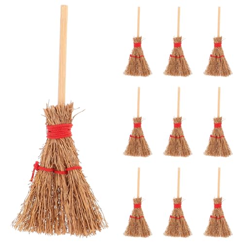 ibasenice 12 Stück Miniatur Witch Brooms Pack Beige Dekorative Puppenhaus Zubehör für Halloween Hochwertige Künstliche Besen für und Außendekorationen ibasenice 12 Stück Miniatur Witch Brooms Pack Beige Dekorative Puppenhaus Zubehör für Halloween Hochwertige Künstliche Besen für und Außendekorationen von ibasenice