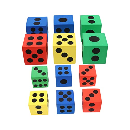 ibasenice 12 Stück Schaumwürfel catchring spielsachen Party Games Chaps Party-Spiele spielwaren draußen Spiel Punktwürfel Partywürfel Punkte Würfel Würfeln Spiel Würfel Eva von ibasenice