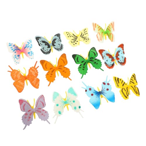 ibasenice 12stücke Schmetterling Für Mädchen Kognitive Spielzeuge Naturerkundung Dekoration Für Schreibtisch Und Garten Lernspielzeug Für Mädchen Und Jungen von ibasenice