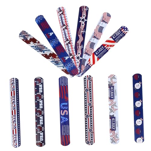 ibasenice 12 Stück Sexkreis zum Unabhängigkeitstag Partyartikel für Slap -Armband Spielzeit party partyknaller funky reh Kinderspielzeug lustige Slap-Band für PVC von ibasenice