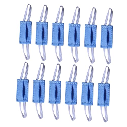 ibasenice 12 Stück Spielzeugmaske für kinderspielzeug toys for geburtstagsgeschenke Pretend Play Miniatur-Gesichtsmaske Puppenmasken winzige Maske Stoff Blue von ibasenice