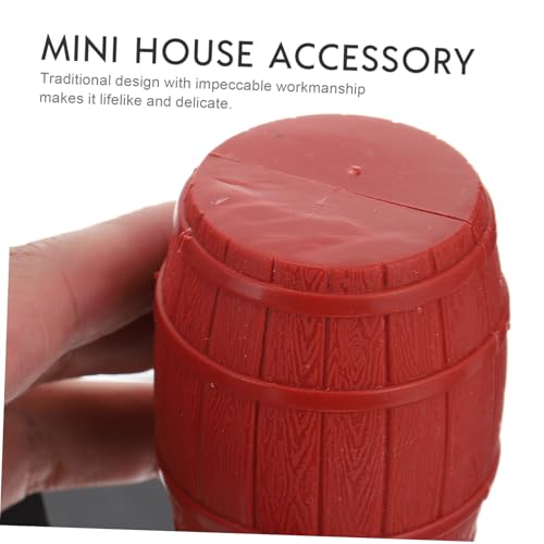 ibasenice 12 Stück Teiliges Abnehmbares Piratenfass Modell Realistische Miniaturszene Deko für DIY Sandkasten Puppenhaus und Piratenschiff Zubehör Kindersicheres PVC Glatte Oberfläche von ibasenice